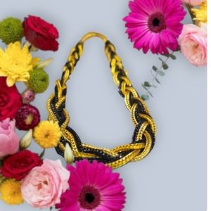 Vintage Braided Mesh Necklace.